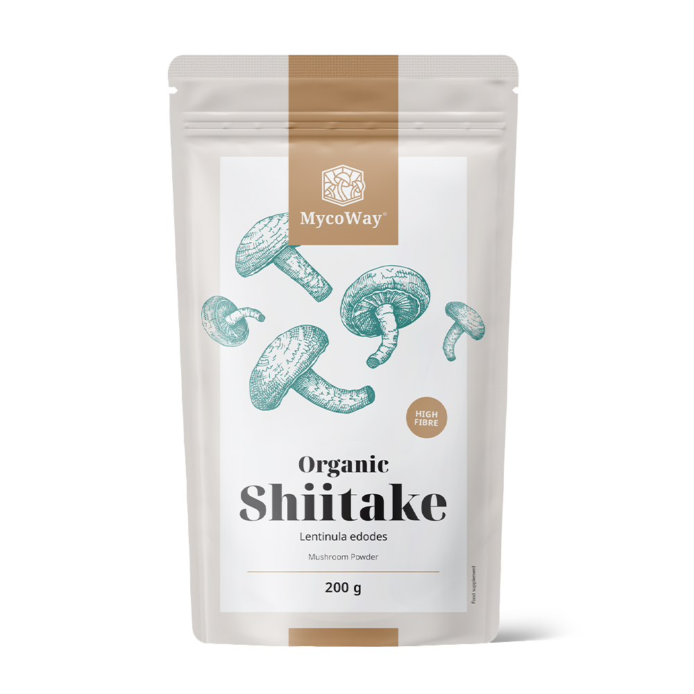 BIO Shiitake v prášku.